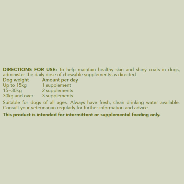 Bundle Pack of 2 x Vetalogica Hemp Clinicals Skin & Coat Plus Supplements for Dogs
