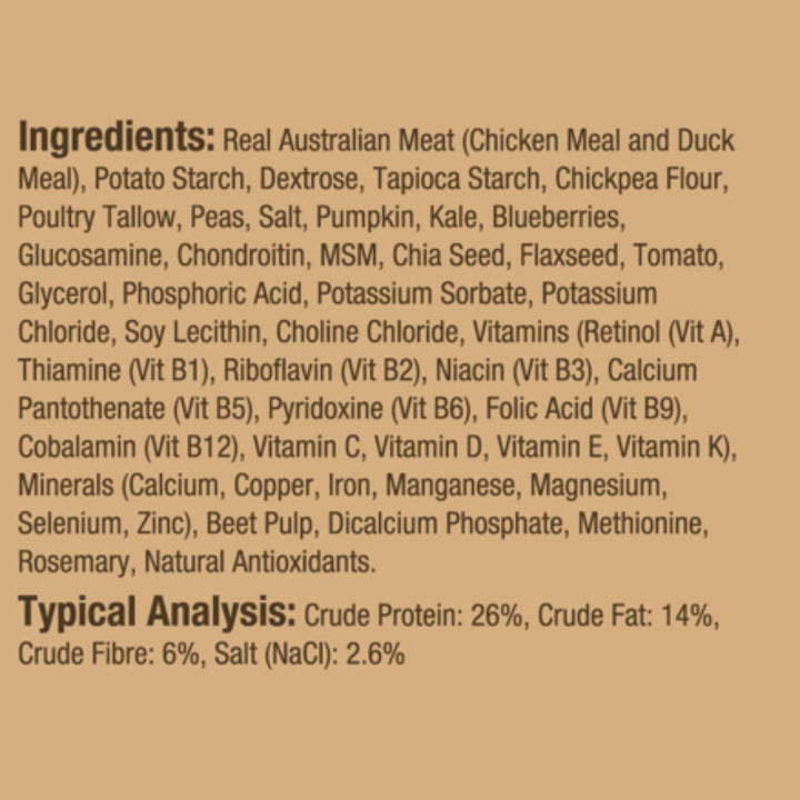Australian Naturals Chicken with Peas Treats for Dogs 210g