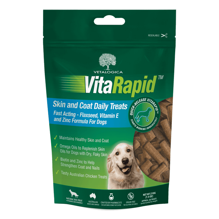 VitaRapid® Skin & Coat Daily Treats For Dogs - 210g