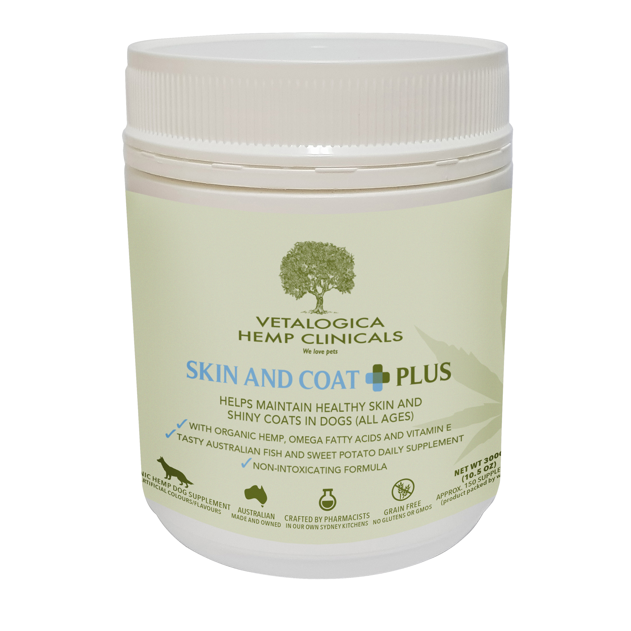 Dog Skin Healthy Coat Supplements Hemp Clinicals Plus Vetalogica