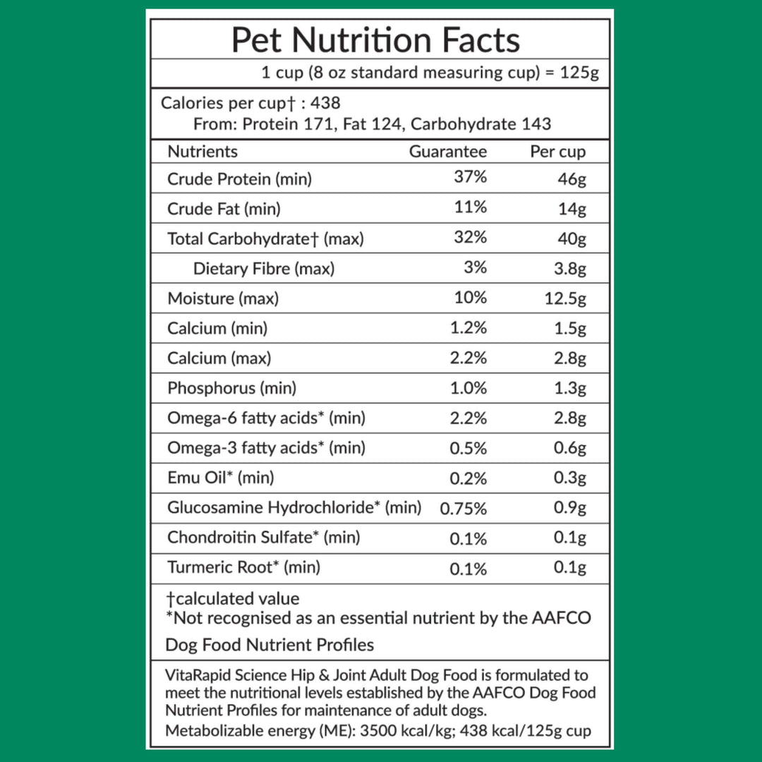VitaRapid Science Hip & Joint Adult Dog Food