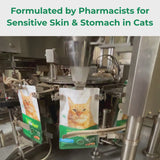 4 x 100g VitaRapid Science Sensitive Skin & Stomach Adult Cat Food SAMPLES