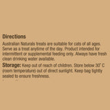 Bundle of 4 x Australian Naturals Lamb with Pumpkin Treats for Cats 100g