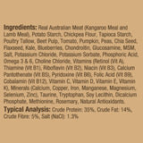 Australian Naturals Kangaroo with Garden vegetables Treats for Cats 100g
