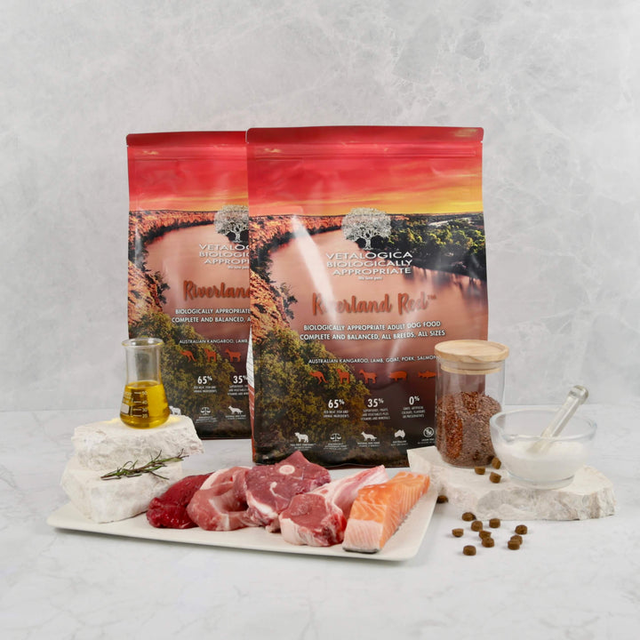 Bundle Pack of 2 x Vetalogica Biologically Appropriate Riverland Red Dog Food 3kg