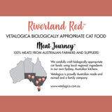 Bundle Pack of 2 x Vetalogica Biologically Appropriate Riverland Red Cat Food 3kg