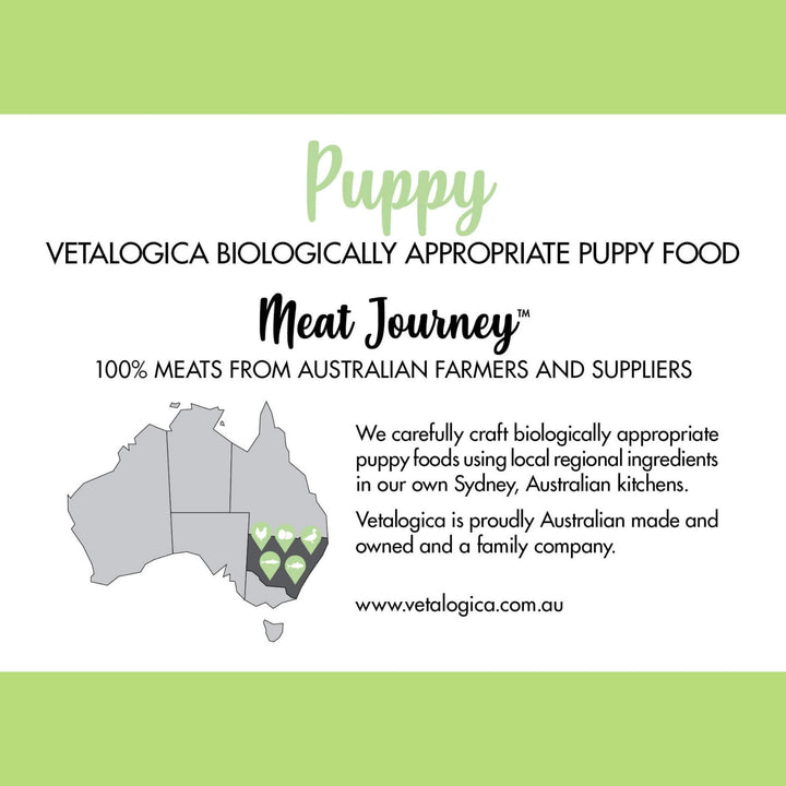 4 x 100g Vetalogica Biologically Appropriate Puppy Food SAMPLES