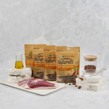 Bundle Pack of 4 x Australian Naturals Duck and Potato Treats for Cats 100g