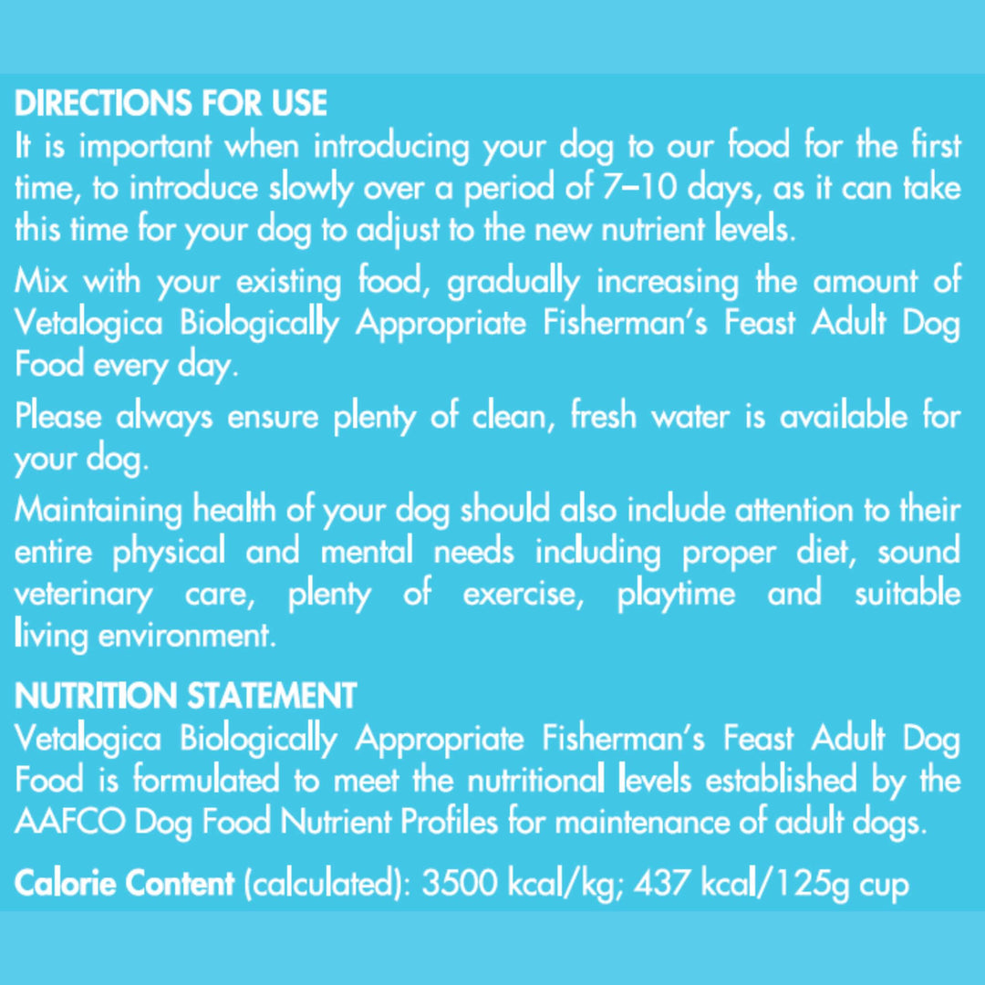 Vetalogica - Biologically Appropriate Fisherman's Feast - Dog Food