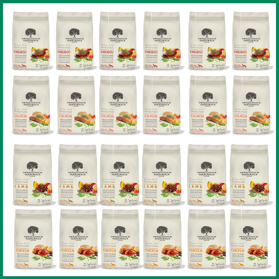 24 x 100g Vetalogica Naturals Grain Free Dog Food SAMPLES