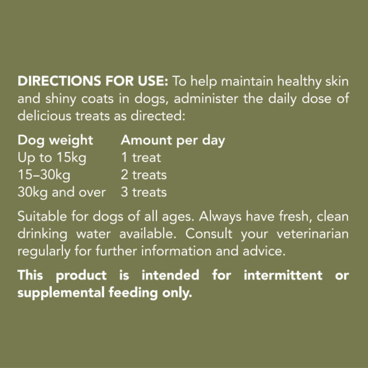 Vetalogica Hemp Clinicals Skin & Coat Treats for Dogs 225g
