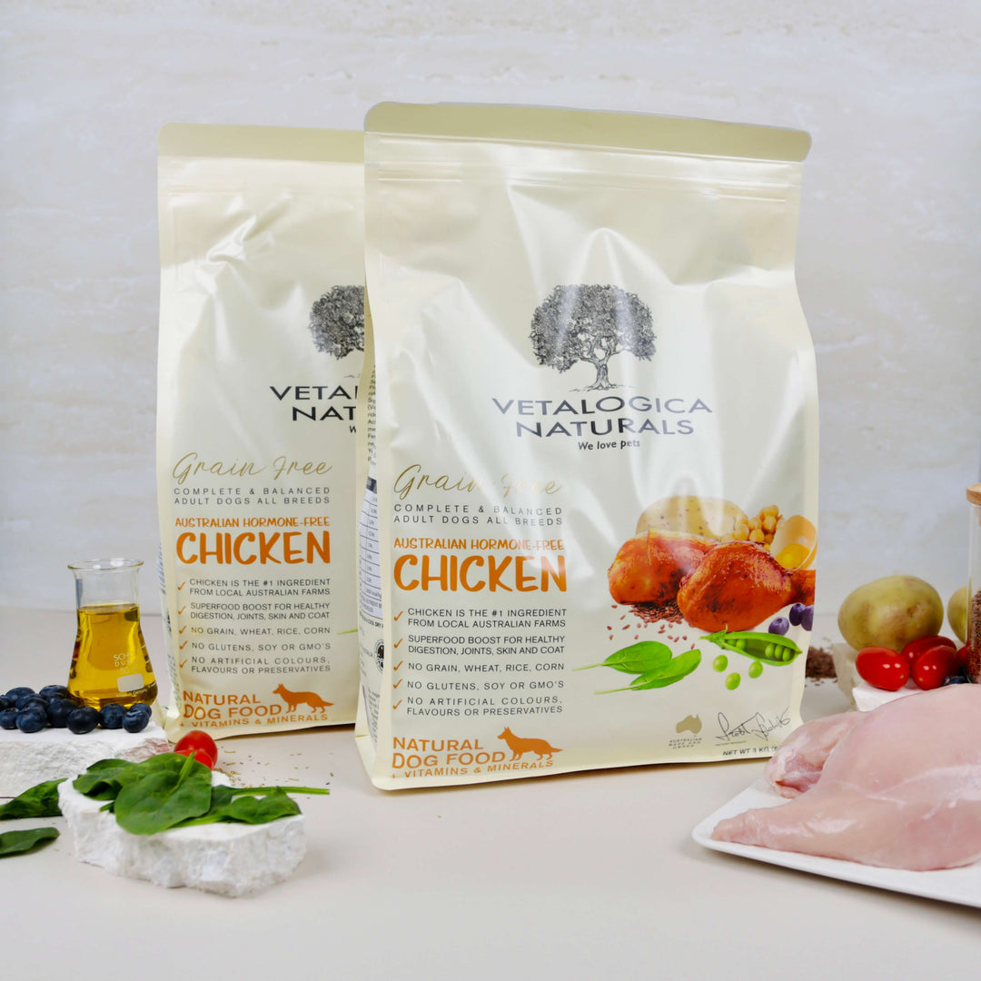 Bundle Pack of 2 x Vetalogica Naturals Grain Free Chicken Adult Dog Food 3kg
