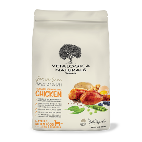 Vetalogica Naturals Grain Free Dry Kitten Food Farm-Fresh Chicken