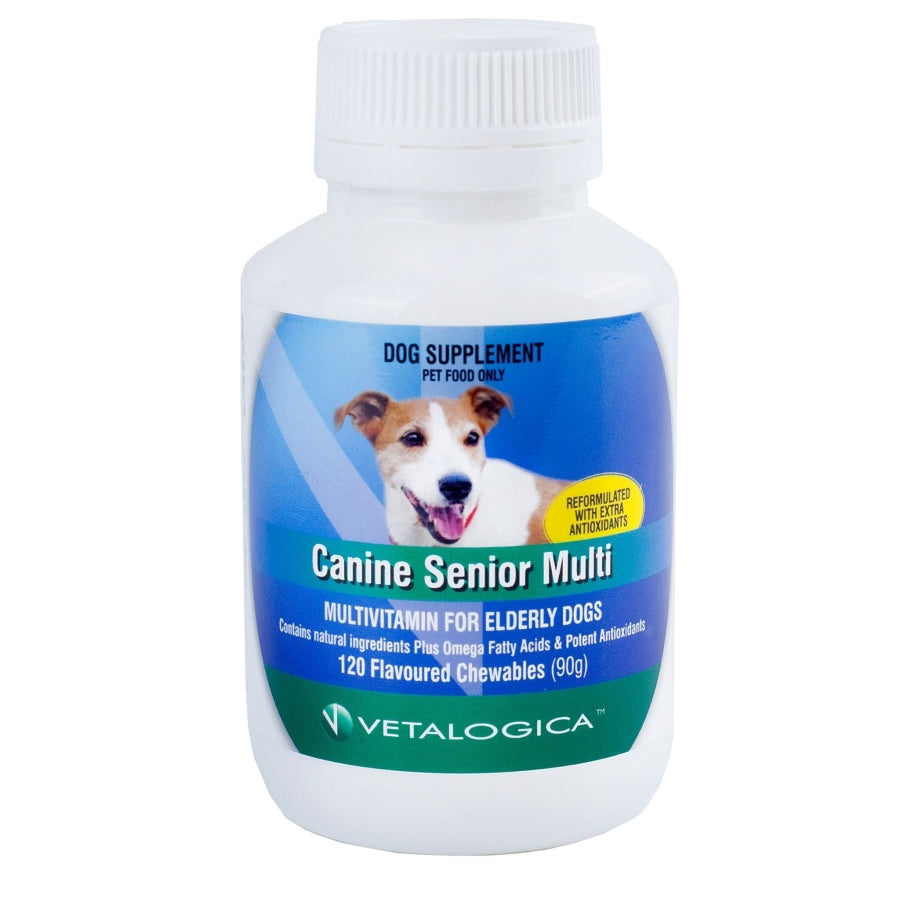 Canine Senior Multi For Dogs - 120 Chews - Vetalogica