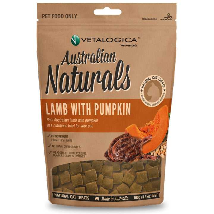 Australian Naturals Lamb with Pumpkin Treats for Cats 100g