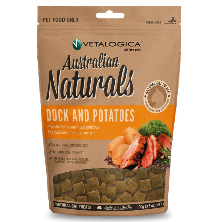 Australian Naturals Duck and Potato Treats for Cats 100g