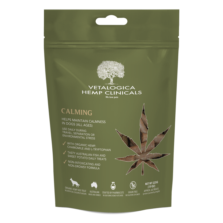 Vetalogica Hemp Clinicals Calming Treats for Dogs 225g