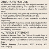 Bundle Pack of 2 x Vetalogica Naturals Grain Free Chicken Adult Dog Food 3kg