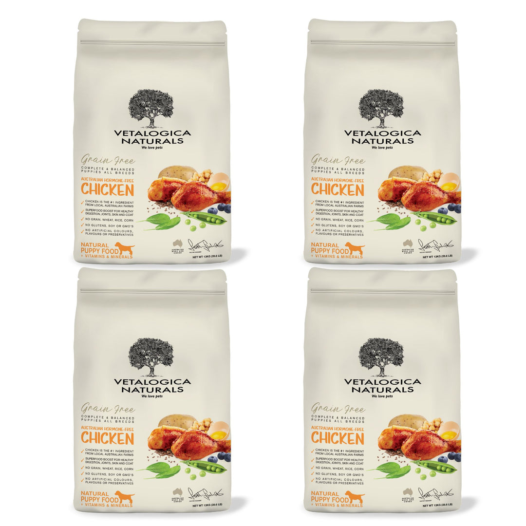 4 x 100g Vetalogica Naturals Grain Free Chicken Puppy Food SAMPLES