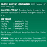 Bundle Pack of 4 x VitaRapid® Digestive Health Daily Treats for dogs 210g