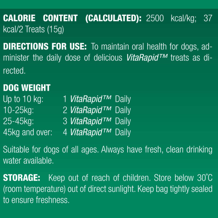 VitaRapid® Oral Care Daily Treats For Dogs 210g