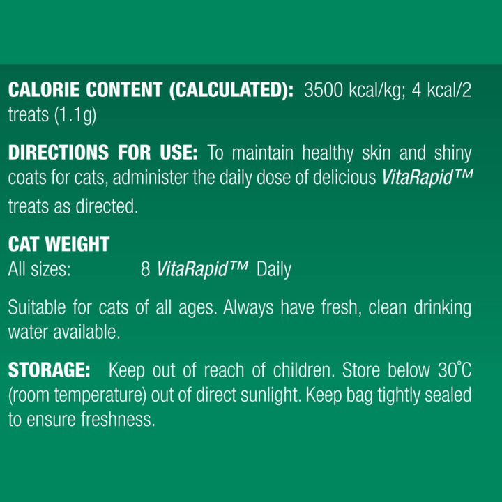 VitaRapid® Skin & Shedding Daily Treats For Cats 100g