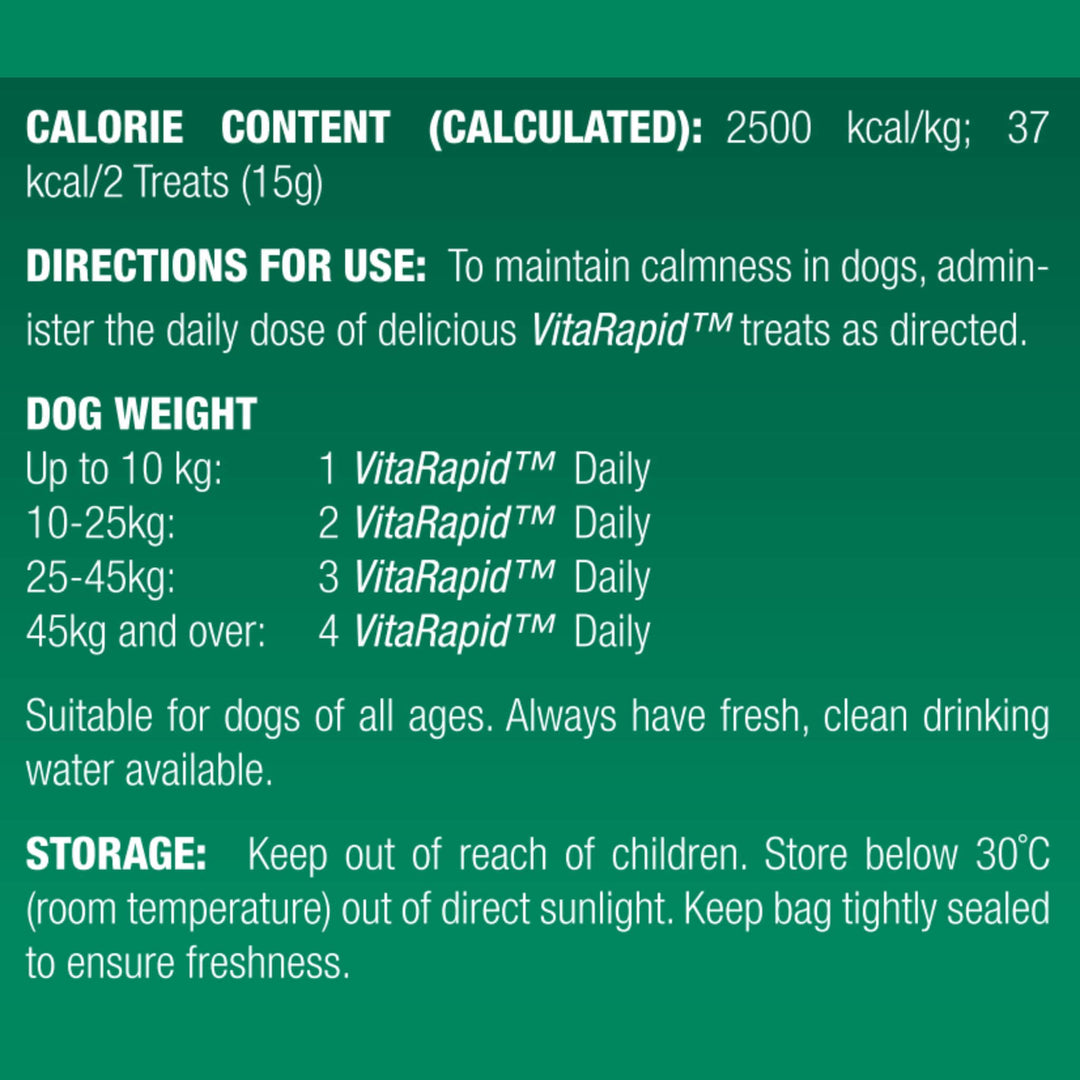 VitaRapid® Tranquil Daily Treats For Dogs 210g