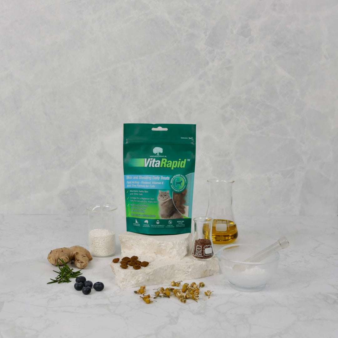 VitaRapid® Skin & Shedding Daily Treats For Cats 100g