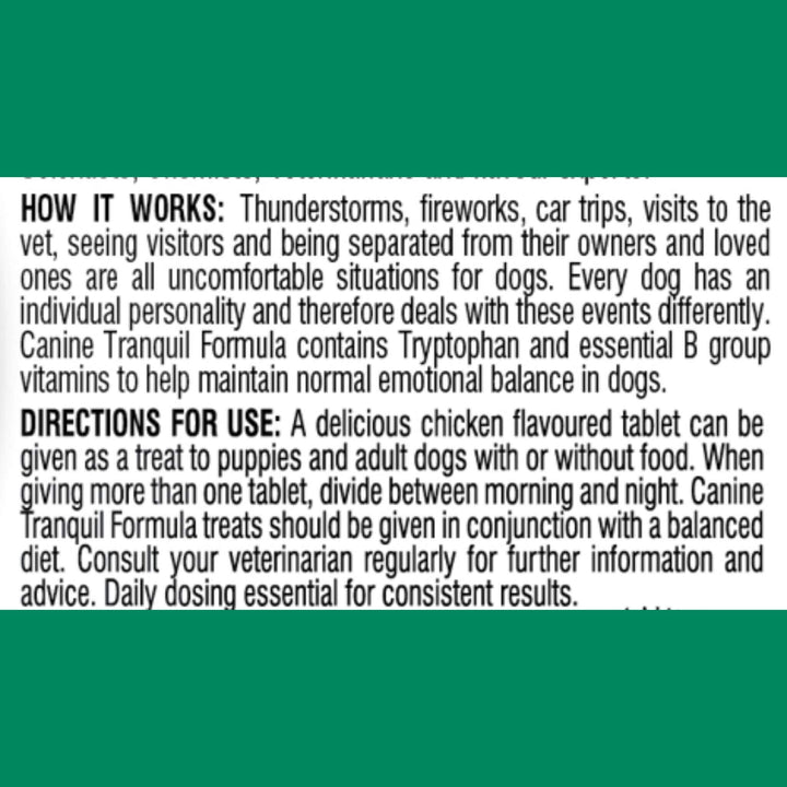 Canine Tranquil Formula For Dogs 120 chews