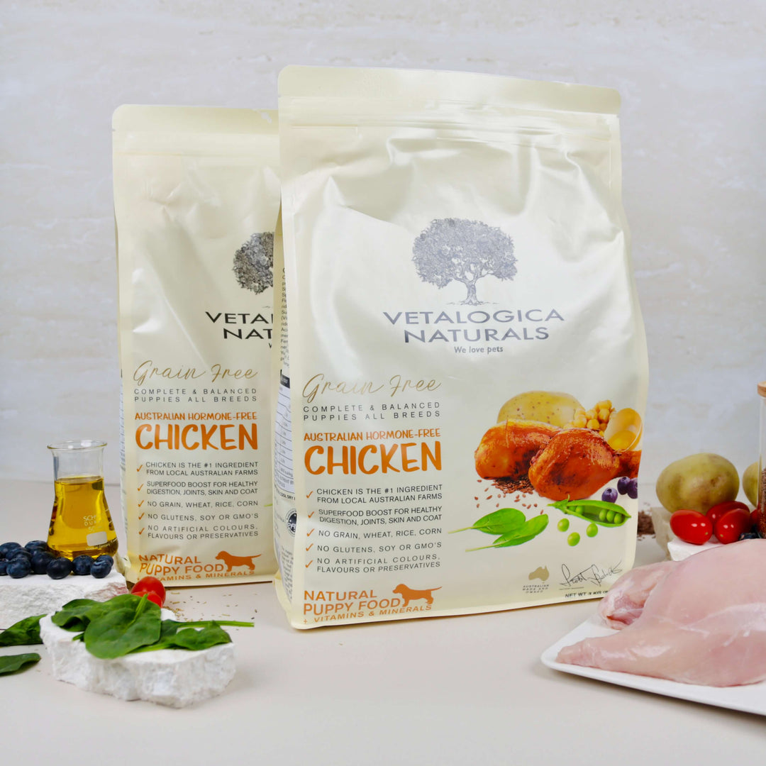 Bundle Pack of 2 x Vetalogica Naturals Grain Free Chicken Puppy Food 3kg