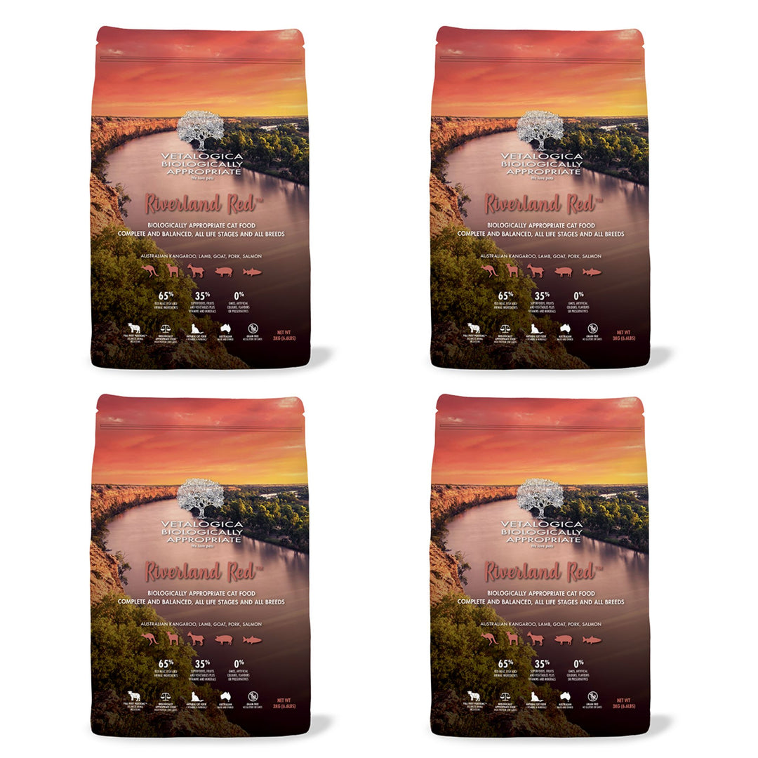 4 x 100g Vetalogica Biologically Appropriate Riverland Red Cat Food SAMPLES
